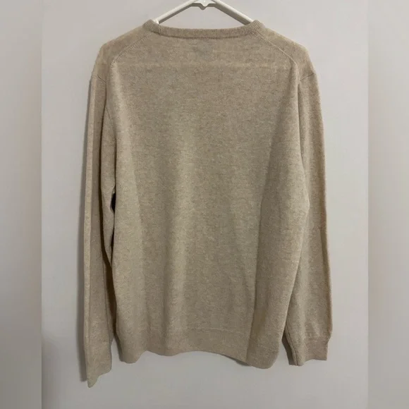 Mens XL J Crew 100% Cashmere Crewneck Sweater - Picture 3 of 4
